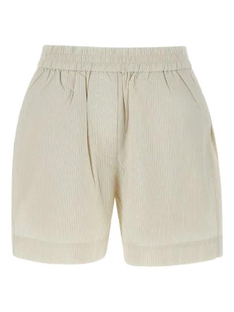 striped cotton shorts by HERSKIND