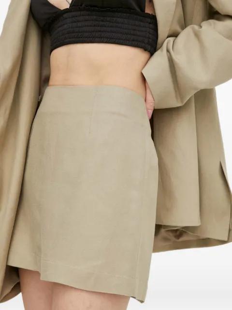 zip-fastening mini skirt by HERSKIND