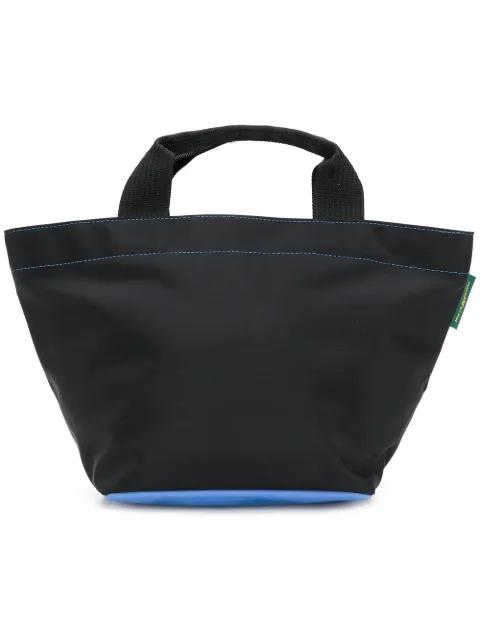 contrast stitch small tote bag by HERVE CHAPELIER