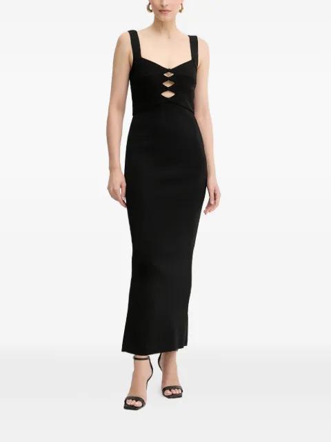 Alessia cutout strap maxi dress by HERVE LEGER