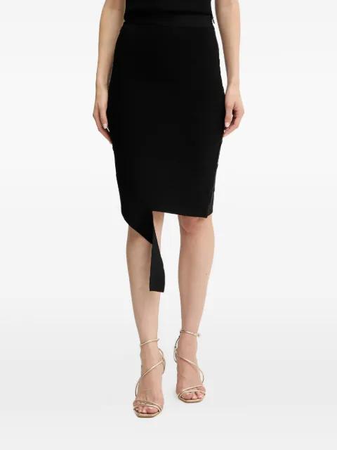 Alma ssymmetric midi skirt by HERVE LEGER