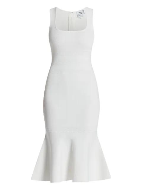 Camille square-neck midi dress by HERVE LEGER