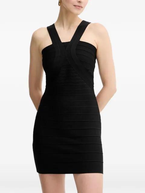 Elise criss-cross mini dress by HERVE LEGER