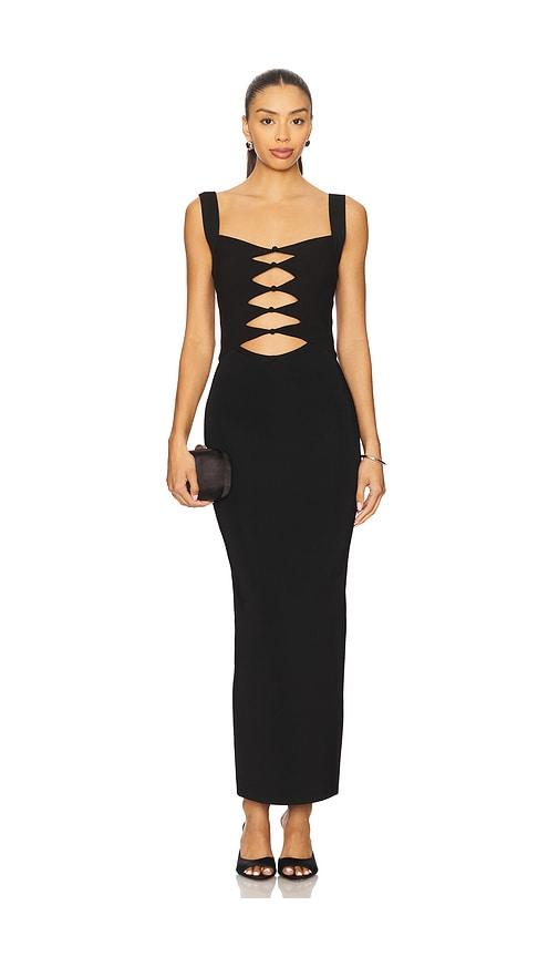 Herve Leger Alessia Gown in Black by HERVE LEGER