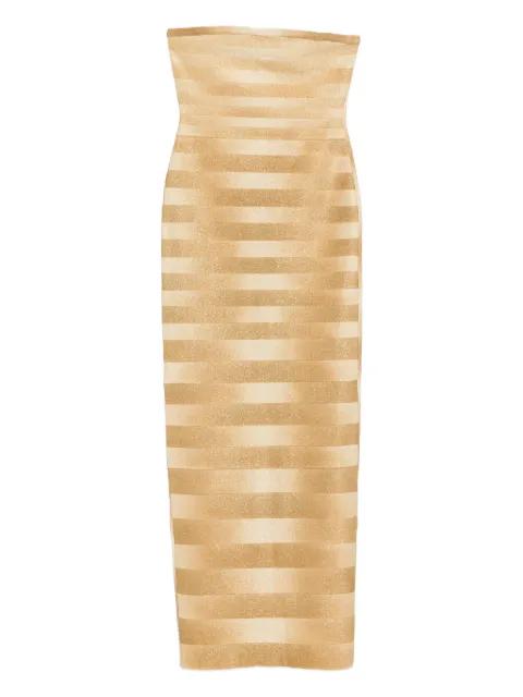 Nia strapless maxi dress by HERVE LEGER