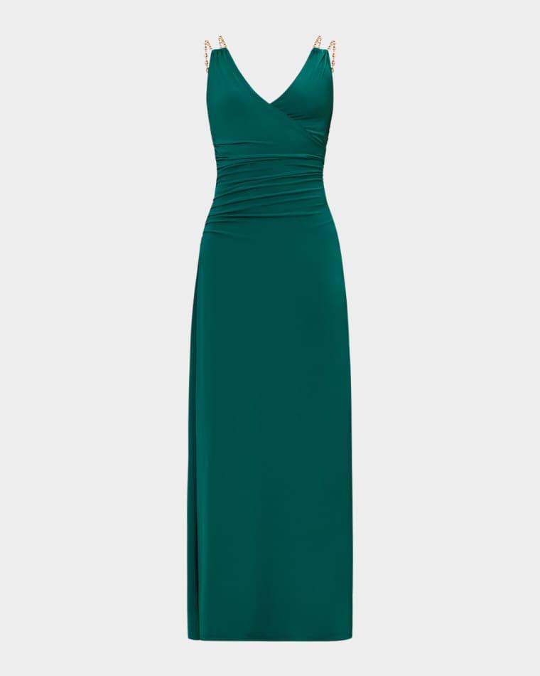 The Amal Chain-Strap Gown by HERVE LEGER