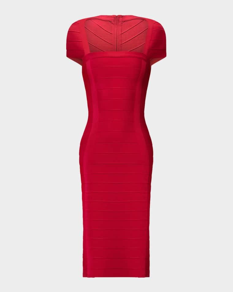 The Premiere Knee-Length Dress by HERVE LEGER