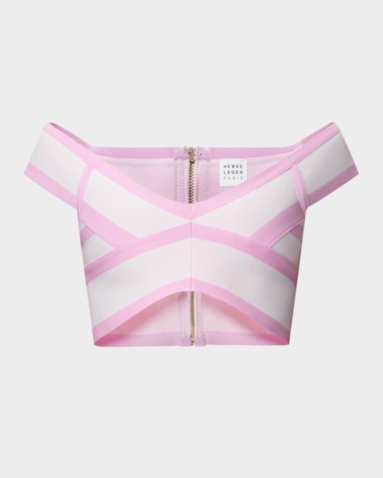 The Spotlight Crop Top by HERVE LEGER