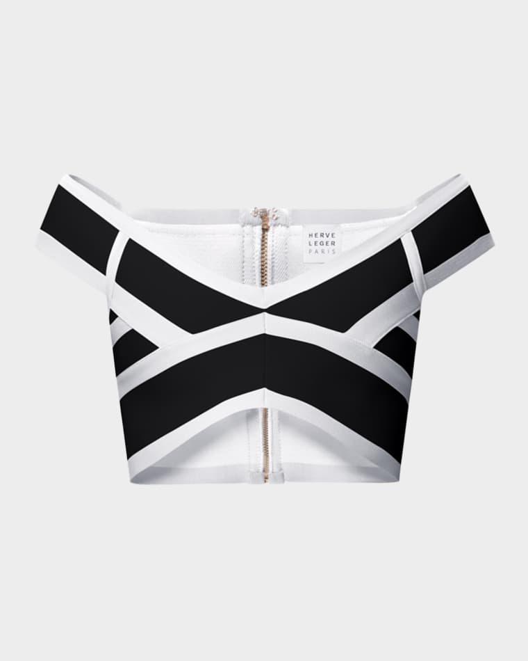 The Spotlight Crop Top by HERVE LEGER