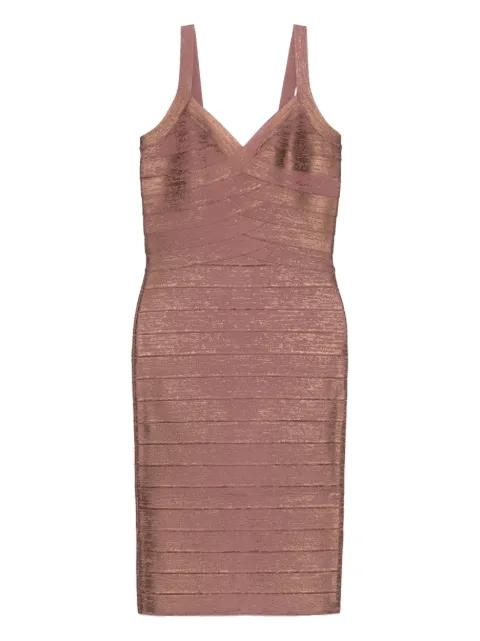 V-neck bandage dress by HERVE LEGER