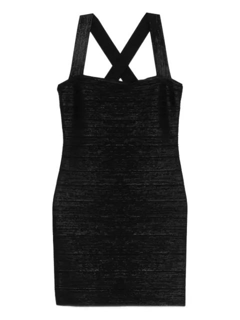 crossover strap dress by HERVE LEGER