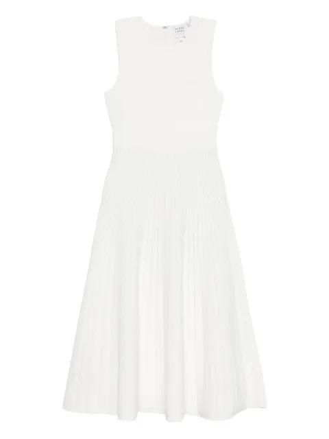pleated A-line dress by HERVE LEGER