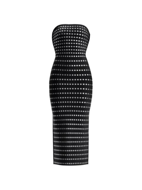 sequin strapless dress by HERVE LEGER