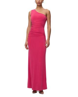 The Irie One Shoulder Gown by HERV&EACUTE; L&EACUTE;GER