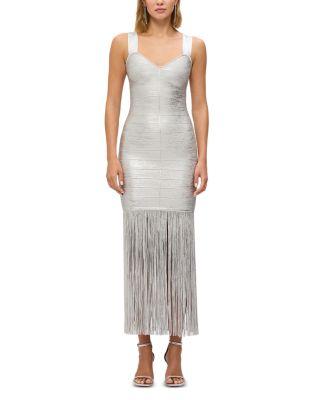 The Metallic Alba Gown by HERV&EACUTE; L&EACUTE;GER