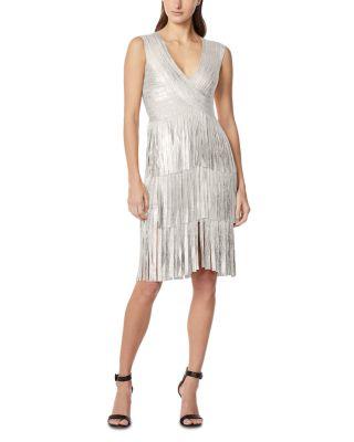 The Metallic Gracie Dress by HERV&EACUTE; L&EACUTE;GER