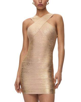 The Metallic Louisa Dress by HERV&EACUTE; L&EACUTE;GER