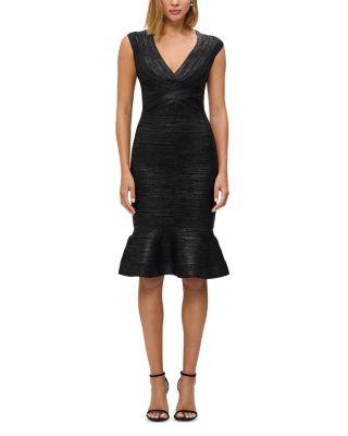 The Metallic Sophie Dress by HERV&EACUTE; L&EACUTE;GER