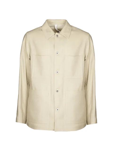 button patch pocket jacket by HEVO