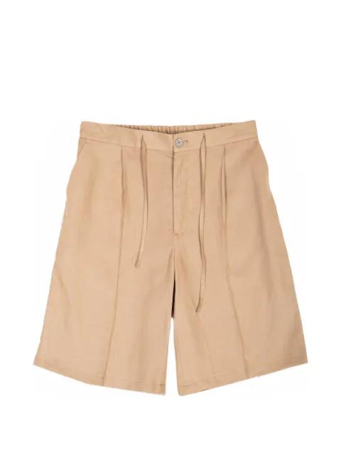 pleated drawstring shorts by HEVO