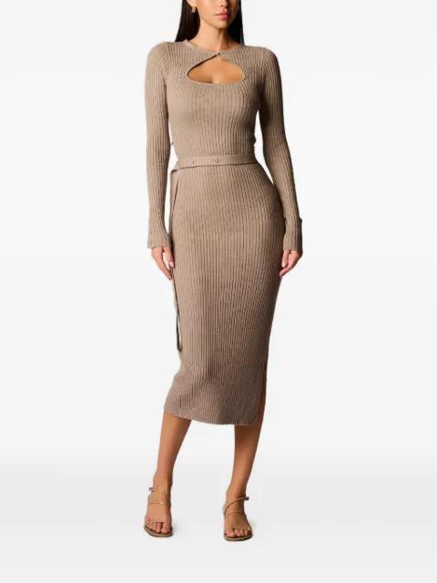 Asher cutout ribbed dress by HEVRON