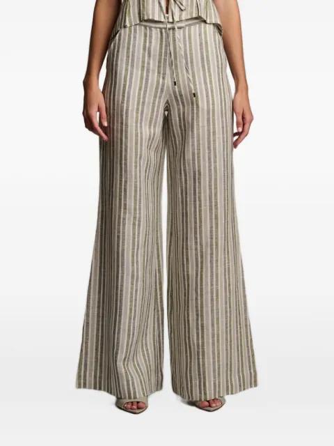 Capri striped trousers by HEVRON