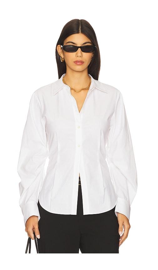 HEVRON Drexel Shirt in White by HEVRON