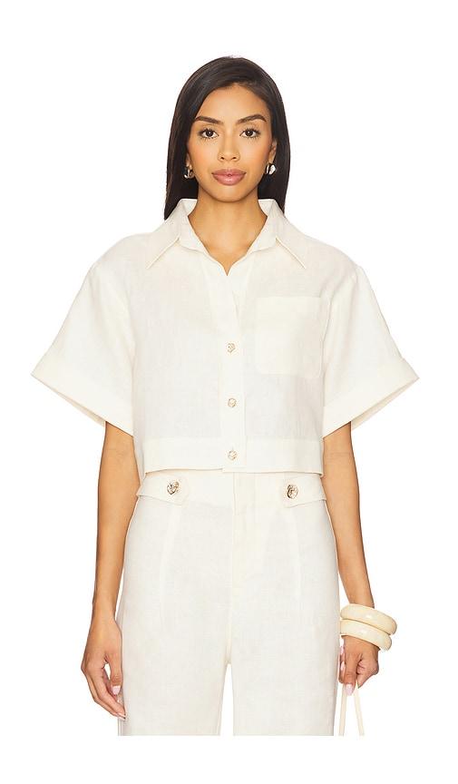 HEVRON Ellison Top in Ivory by HEVRON