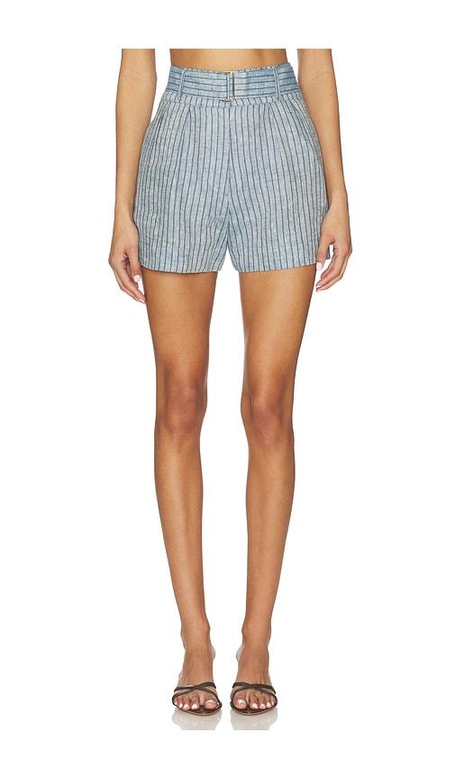 HEVRON Zinna Short in Blue by HEVRON