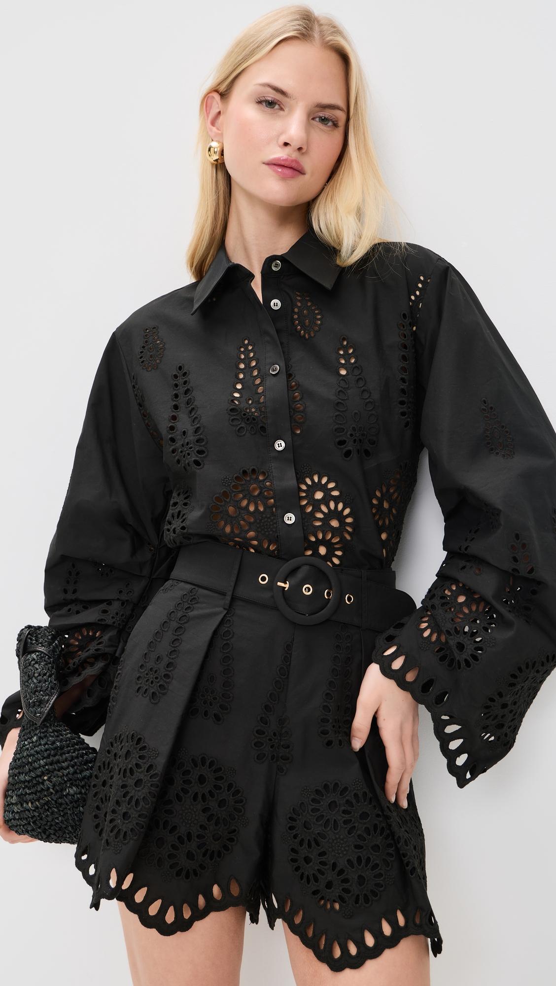 Raquel Eyelet Top by HEVRON