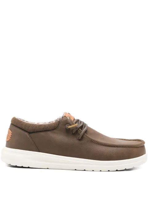 Paul Classic lace-up leather loafers by HEY DUDE