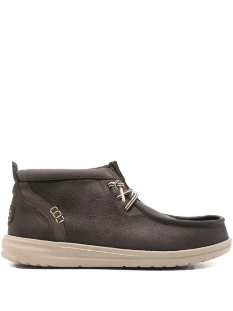 Wally Mid Gripr Classic lace-up loafers by HEY DUDE