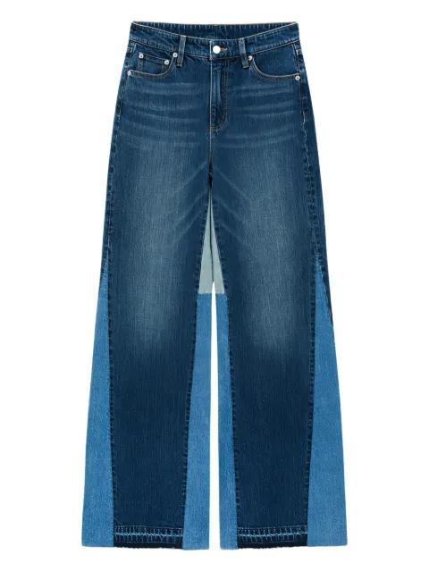 Shadow Split Frayed Wideleg jeans by HEY JOANIE