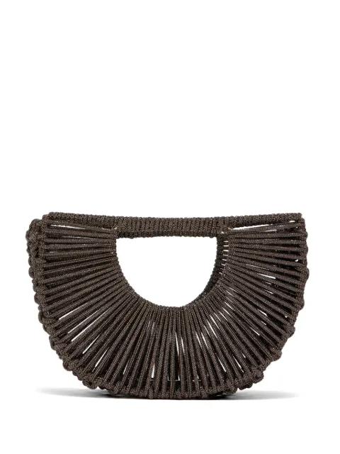 Demetra crystal-studded tote bag by HIBOURAMA