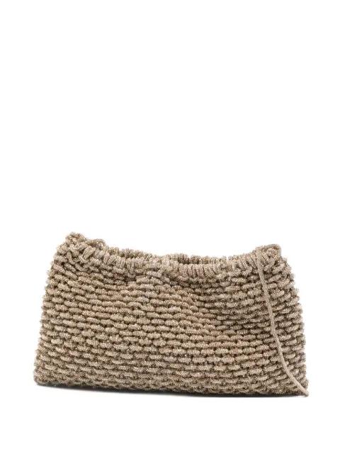 Penelope crystal-embellishment clutch bag by HIBOURAMA