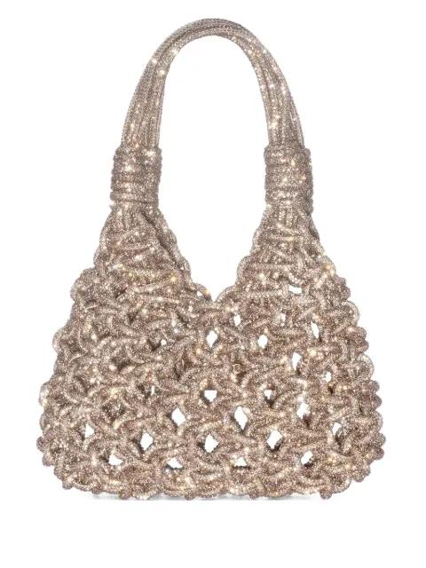 mini Vannifique embellished tote bag by HIBOURAMA