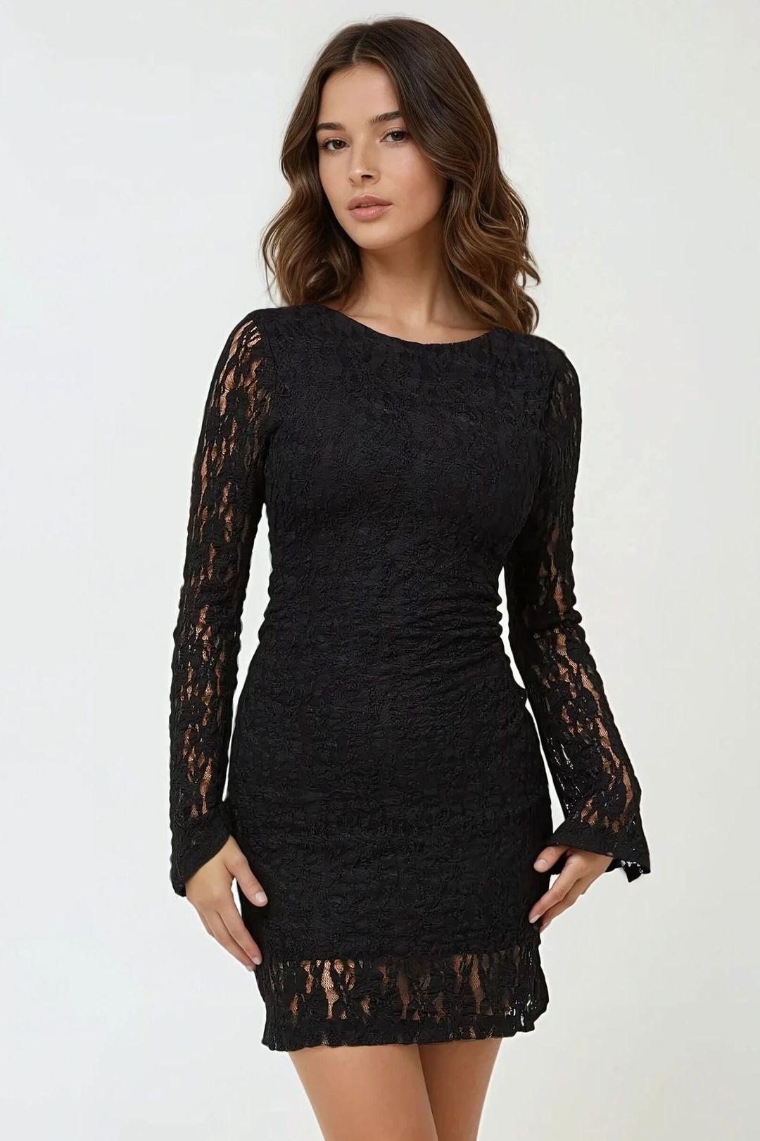 Lace Bodycon Mini Dress with Lining by HICCUP