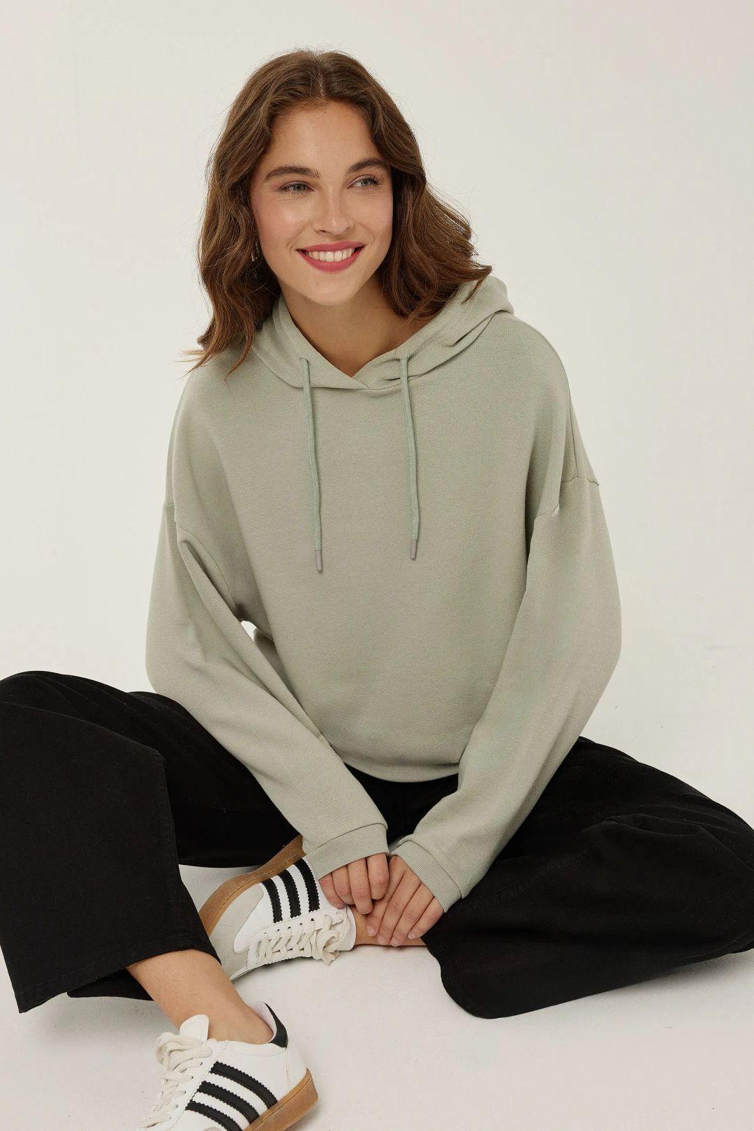 Relaxed Fit Cotton Blend Sweatshirt by HICCUP