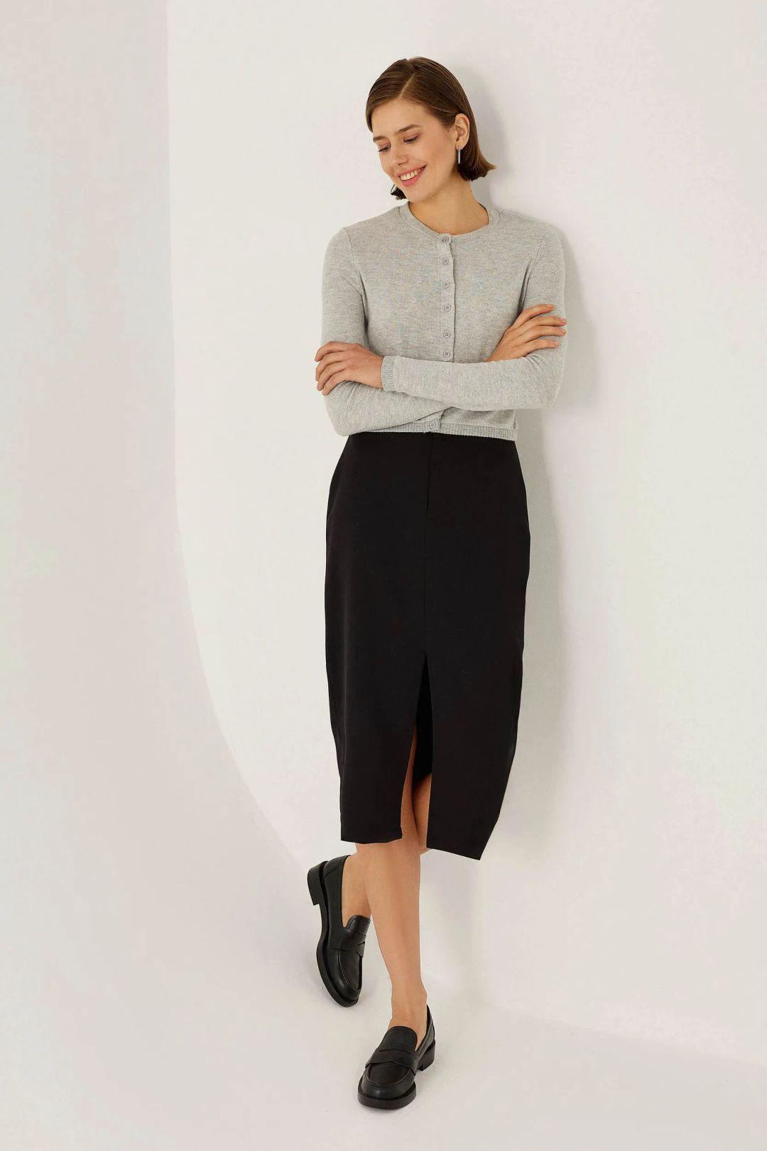 Slit Maxi Skirt by HICCUP