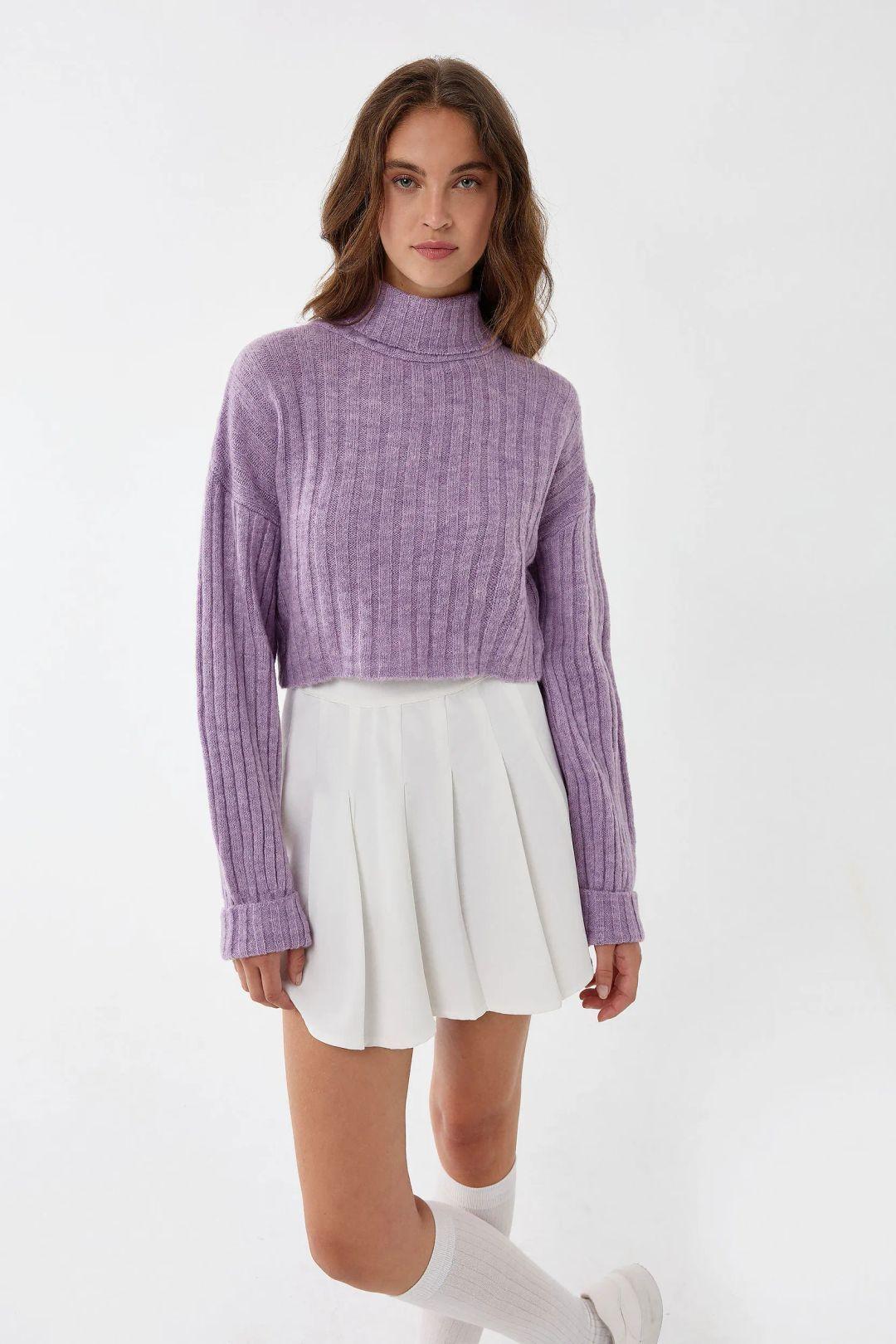 Turtleneck Knit Sweater by HICCUP