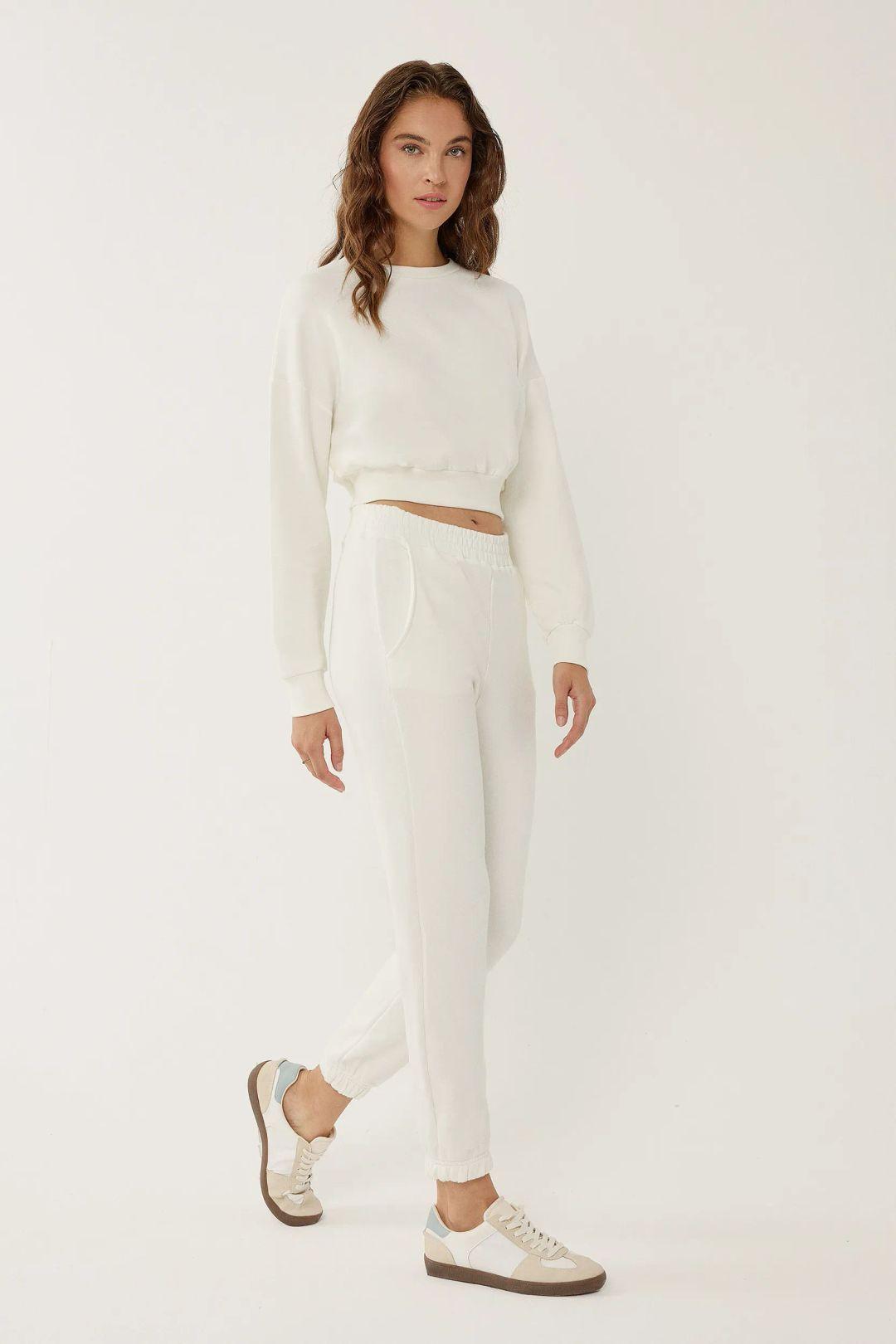White Joggers by HICCUP