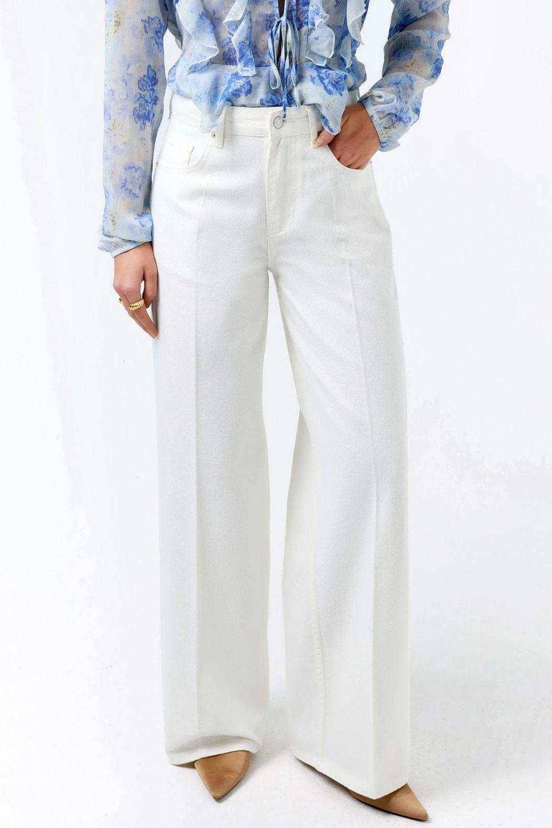Wide Leg Raw Denim Jeans by HICCUP
