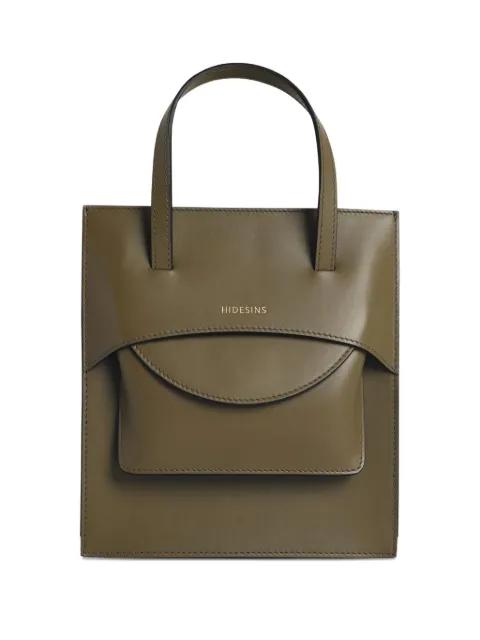 Flap J logo-print shoulder bag by HIDESINS