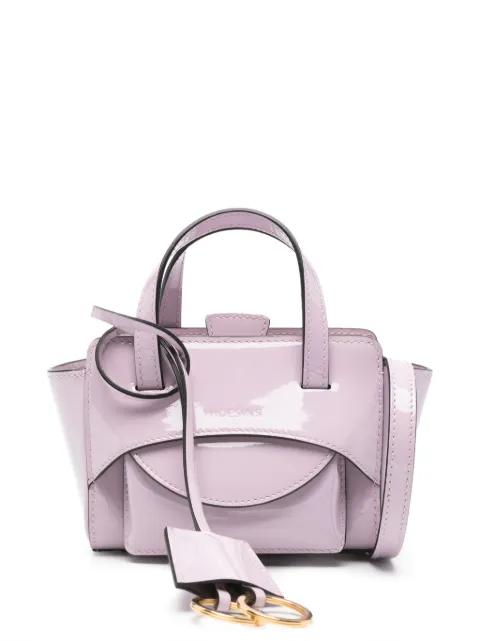 debossed-logo tote bag by HIDESINS