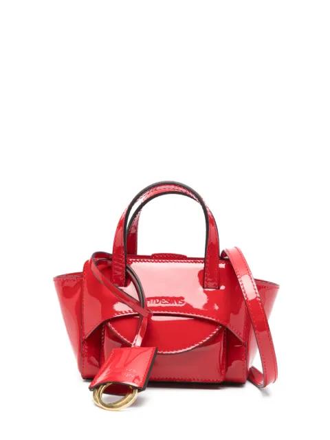 debossed-logo tote bag by HIDESINS