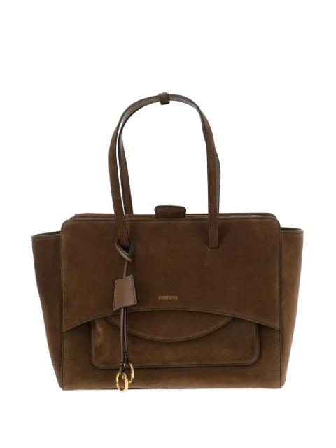 large Flap suede tote bag by HIDESINS