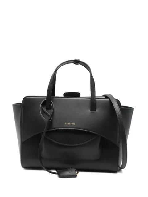 logo-stamp tote bag by HIDESINS