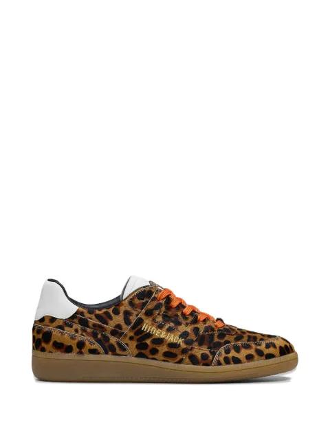 Shaggy leopard-print sneakers by HIDE&JACK