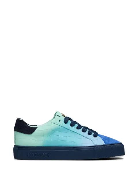 croc-embossed sneakers by HIDE&JACK
