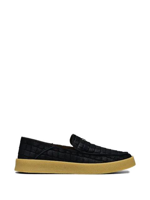 crocodile-effect slip-on sneakers by HIDE&JACK